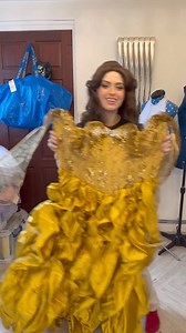 Dresses from the archives: Belle Beauty and the Beast! 💛 this the first dress I ever made i cannot belive it has been this long since i started this acount now it feels like a lifetime ago 😭💛 #belle #beautyandthebeast #disney #disneyprincess #sewing #fashion #diy #princess #princessdress #dress #costume #cosplay | Rosie Somerville DIY fashion design