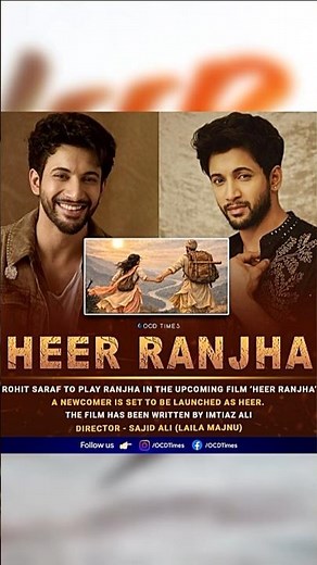 Rohit Saraf Cast as Ranjha in Imtiaz Ali’s Heer Ranjha ❤️ Biggest Casting Update Revealed!