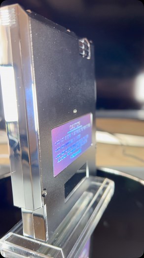 I saved a beat up Metroid cartridge, then placed it inside of a chrome shell with 3D holo foil label. 😮‍💨 | Andrew Carvajal