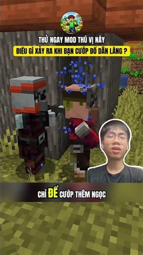 THỬ NGAY MOD THÚ VỊ NÀY, ĐIỀU GÌ XẢY RA KHI BẠN CƯỚP ĐỒ CỦA DÂN LÀNG ? #shorts