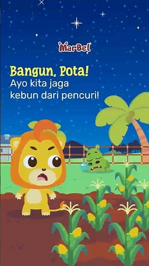 Wake up, Pota! Let's protect the garden from thieves! #toddler #preschool #animation