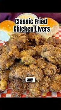 Fried Chicken Livers served tender and juicy on the inside and crispy on the outside! #southernfood