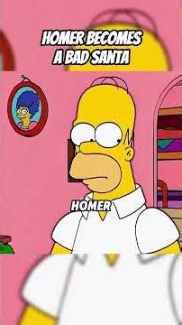 Homer becomes a bad Santa #Simpsons