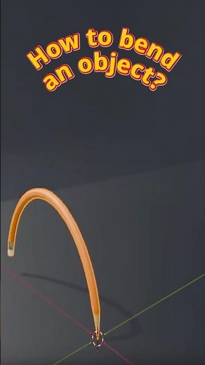 How to bend objects (Blender)