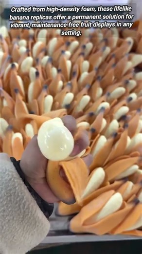Durable Hand Painted Foam Banana Models For Lifelike Visual Merchandising