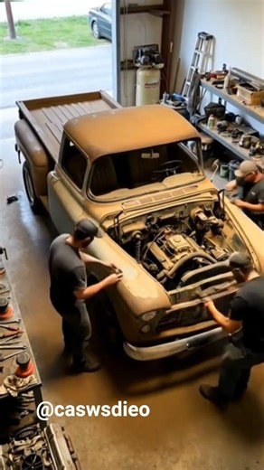 "1955 Chevrolet Apache — restored, revived, reborn.".#CarRestoration #ChevroletApache