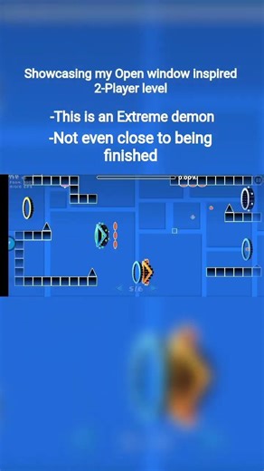 Showcasing my Open window inspired level #geometrydash #gd