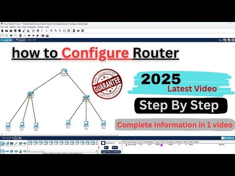 How to configure Router in CISCO packet Tracer || Basic CISCO Router configuration 2025