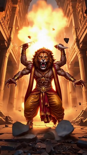 Roar of Lord Narasimha for Bhakta Prahlad Celebration
