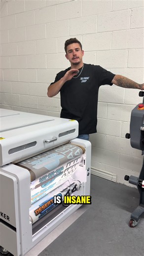 Ever wonder how full-color designs actually get onto a shirt? 👕🔥 We print our DTF transfers right here in-house on our new setup for clean detail, vibrant color, and consistent quality. Build your gang sheet on our website, upload your designs, and we’ll handle the rest. We print it. You press it. #dtfprinting #dtftransfers #screenprinting #lasvegas #gangsheet