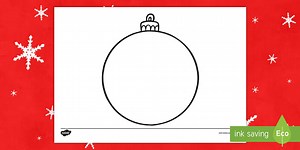 Blank Bauble Template Activity