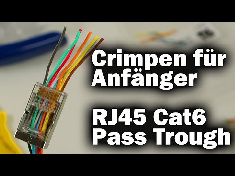 Crimping: CAT 5e and Cat 6 with shielding Crimping with pass-through method for beginners
