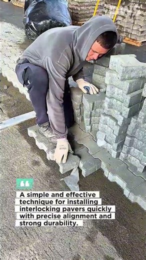 Fast Interlocking Paver Installation Technique – Perfect Block Alignment