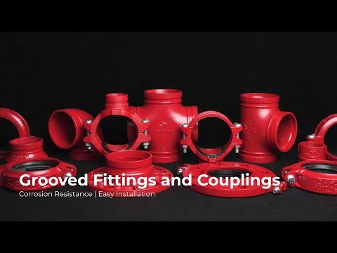 Grooved fittings and couplings are designed for durability and efficiency.