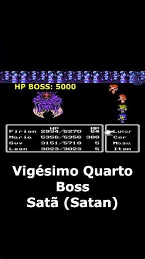 Final Fantasy 2 - Vigésimo Quarto Chefe do Jogo - Satã (Satan)