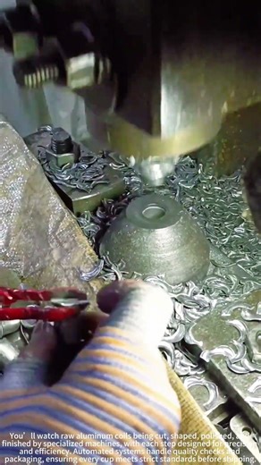 Aluminum Cup Factory Line Process! ⚙️🥤