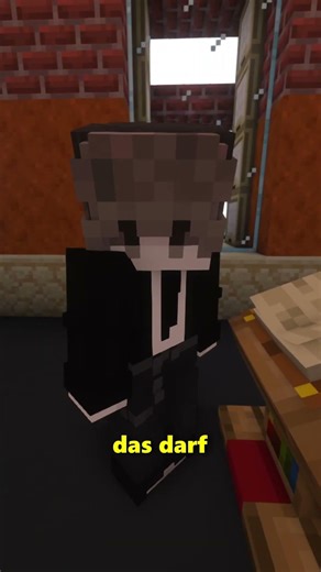 ICH beende DEN UNTERRICHT, nicht die KLINGEL!😭 #minecraftshorts #lustig #gaming #minecraft #schule