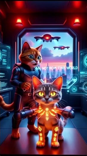 This Kitten Is Not From Earth 😱👽 | Sci-Fi Cat Short”