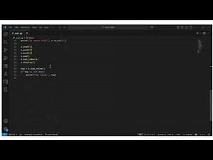 Array implementation of stack