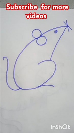 Easy Mouse Drawing techniques | Step by Step for Beginners 🐭 #drawingforkids