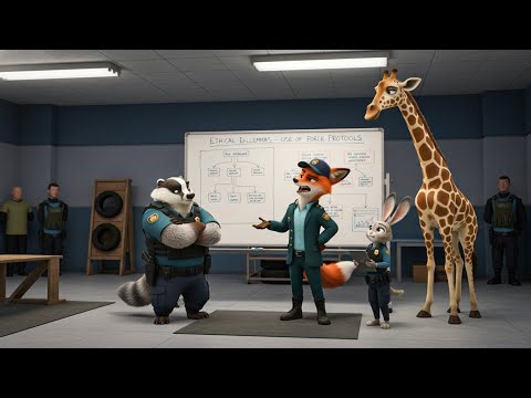 🌞 Zootopia: How did Professor Wilde handle the perplexing encounter with the giraffe?