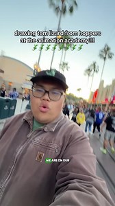 Drawing Tom Lizard at Animation Academy