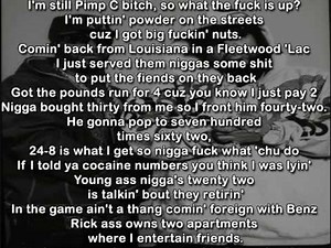 UGK - Murder [ Lyrics in Video ] Ridin Dirty - Pimp C & Bun B