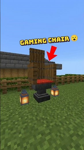 Building A Realistic Chair In Minecraft 😮 | #shorts #minecraft