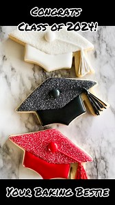 18K views · 201 reactions | Y'all went crazy over my sparkly grad cap cookie, so here is a demo video of how to make it! So fun!!  | Your Baking Bestie | Facebook