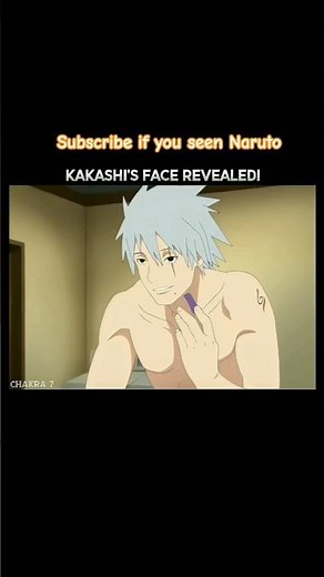 kakashi body+ face reveal #naruto #shorts