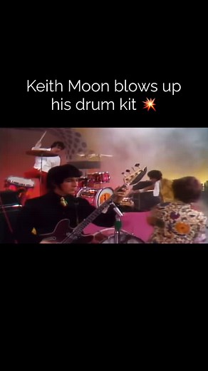 Keith moon blows up his drum set #fypage #fypシ #explore #explorepage #exploremore #guitar #rock #music #keithmoon | TherockBible