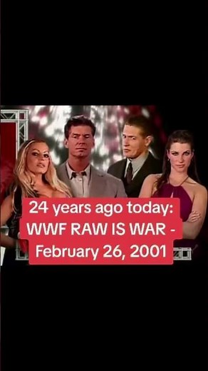 24 years ago today:WWF RAW IS WAR - February 26, 2001