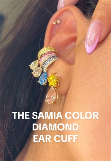 Samia Color Diamond Ear Cuff Launch