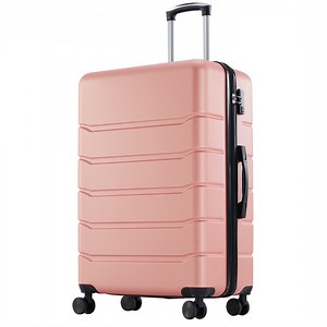 edx 28 Inch Hardside Expandable Luggage with Spinner Wheels, Checked-Large Lightweight Expandable Rolling Luggage with TSA Lock, Pink