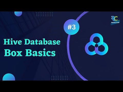 #3 || Box Basics || Flutter Hive Master Class