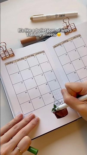 The EASIEST way to start a bullet journal 🤗 #bulletjournal #planner #howtodraw