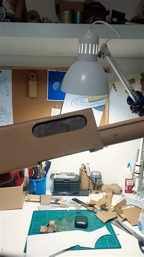 romington 870 shotgun from cardboard coming soon#craft#cardboard#art #fakegun#handmade
