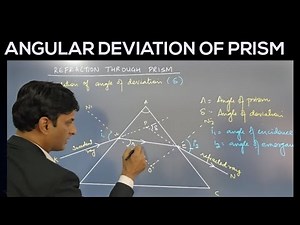 ANGULAR DEVIATION OF PRISM [ FULL DERIVATION ]