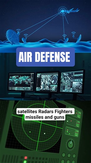 How Satellites, Fighters & Missiles Work Together in Air Defense #airdefense #aviation #airforce