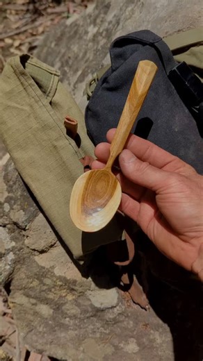 1K reactions · 13 shares | Cherry eating spoon, carved with a lot of calm in the fibres ✨ . . . . #carving #handcarved #spooncarving #woodwork #andyspoons #sloyd | Andy Spoons | Facebook
