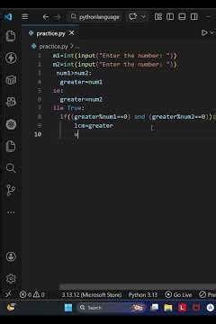 24 Python Program to find the lcm of 2 numbers #coding #pythonprogramming #lcm #learnpython