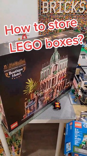 How do you store LEGO boxes?