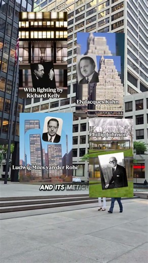 My absolute favorite fact about the Seagram Building