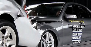 Auto collision warning systems, braking measured in first-ever test