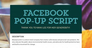 FACEBOOK POP-UP SCRIPT