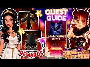 How To COMPLETE New HALLOWEEN Lana Lore QUEST *EASY TIPS FULL GUIDE* 🐦‍⬛ Dress To Impress DTI Roblox