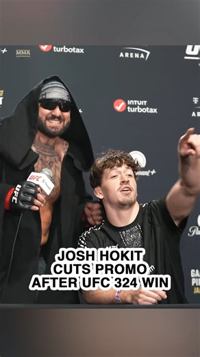 Josh Hokit walked in, cut a promo, and left the #UFC324 post-fight press conference 🎤 | MMA Fighting