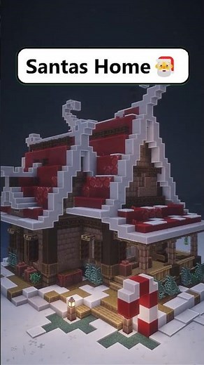 I Built Santa's House in Minecraft