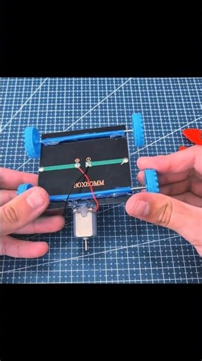 How to Build a DIY Solar Powered Mini Car ☀️🚗 (Eco Science Project) #shorts