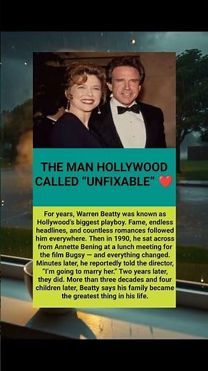 #Hollywood #LoveStory #WarrenBeatty #AnnetteBening #Marriage#ClassicCinema #HeartTouching#ViralStory